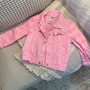 Little lash pink jean jacket